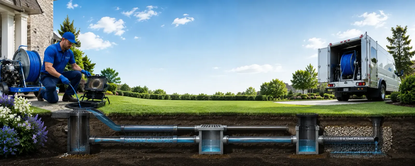 Outdoor drain cleaning information for Caneadea, NY